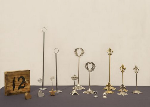 Table Number And Place Card Holders